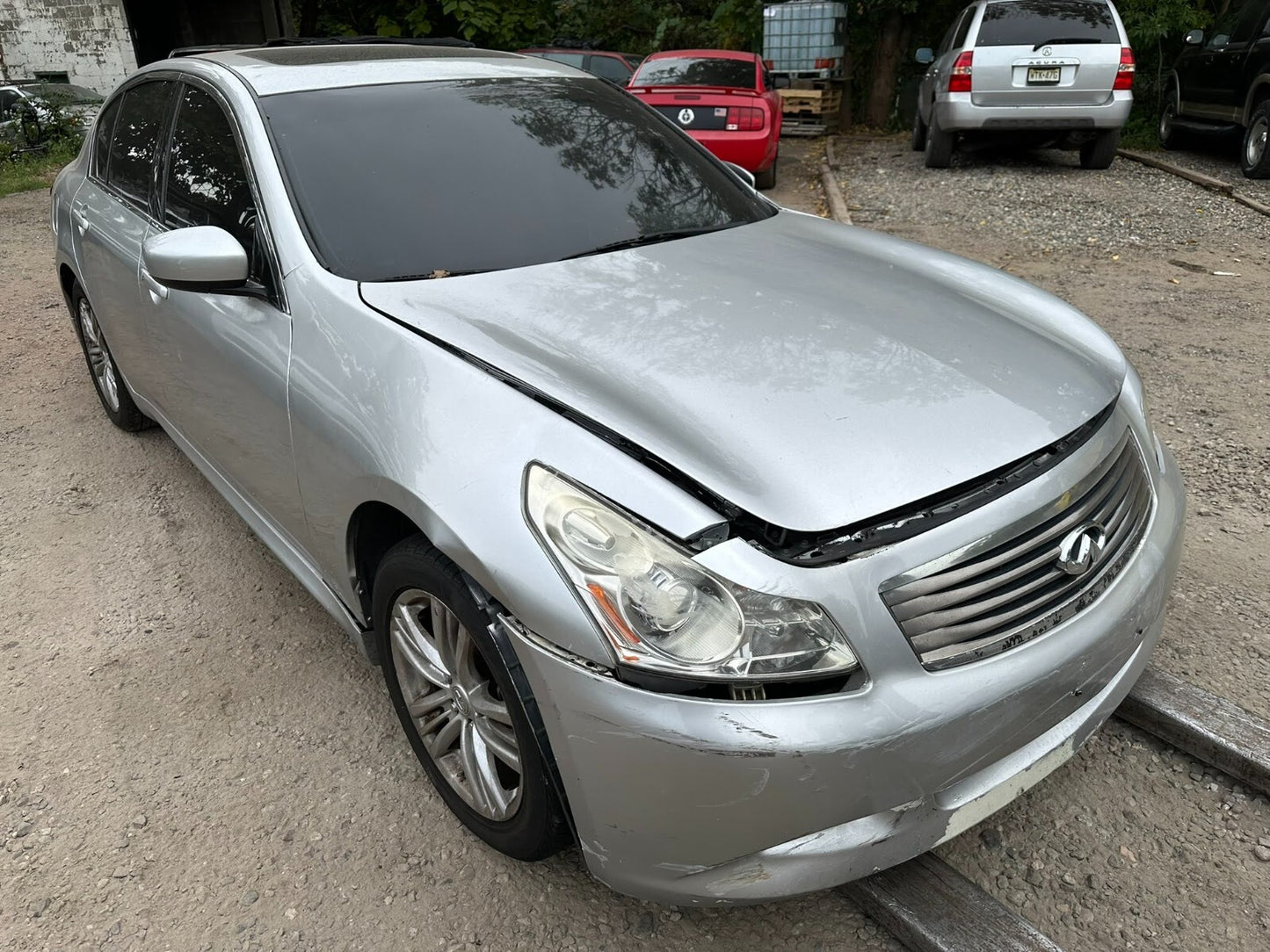2009 Infiniti G37 Door Sill Scuff Plate Cover 4pcs OEM