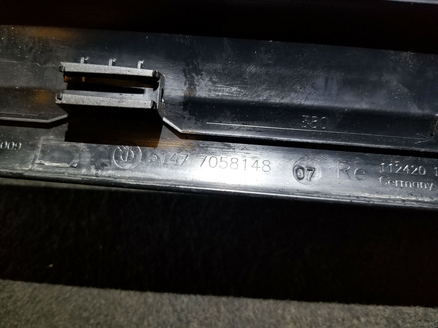 2011 2012 2013 BMW 128i Front Right Pass Door Sill Scuff Plate Trim OEM
