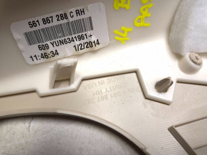 2014 Volkswagen Passat Rear C Pillar Quarter Panel Trim Cover Left & Right OEM