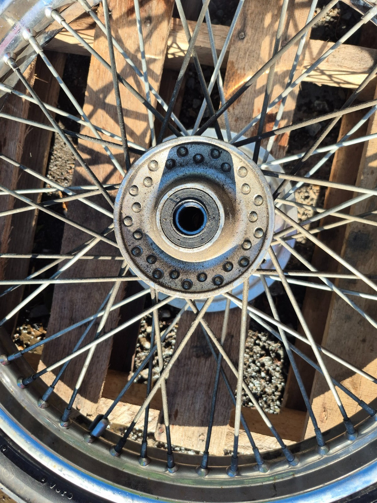 2009 Honda Shadow Vt750 Spirit Wheel Rim & Tire Front & Rear *straight* OEM