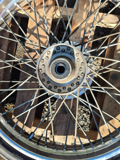 2009 Honda Shadow Vt750 Spirit Wheel Rim & Tire Front & Rear *straight* OEM