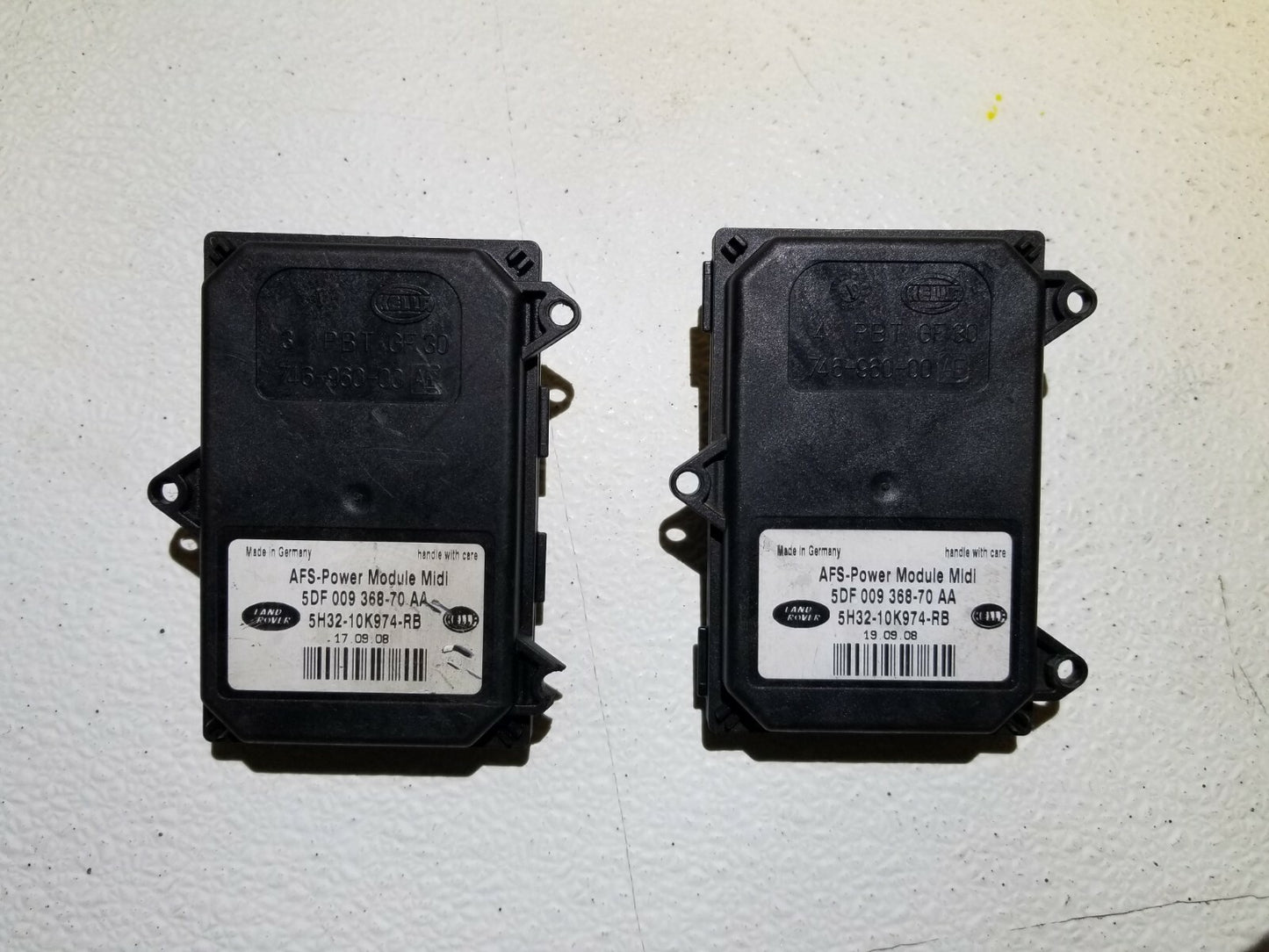 2009 Range Rover Sport Headlight Xenon Control Module Ballast 2 Pcs OEM