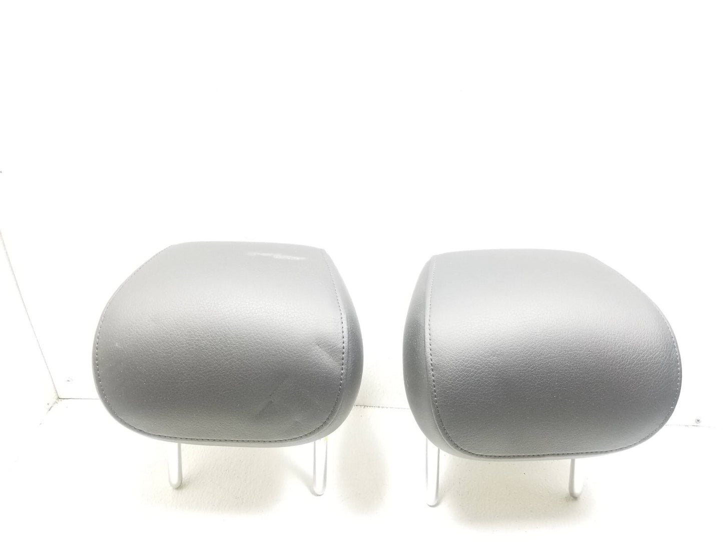 2012 Audi A7 Rear Seat Headrest Pair Left Right Gray Leather OEM