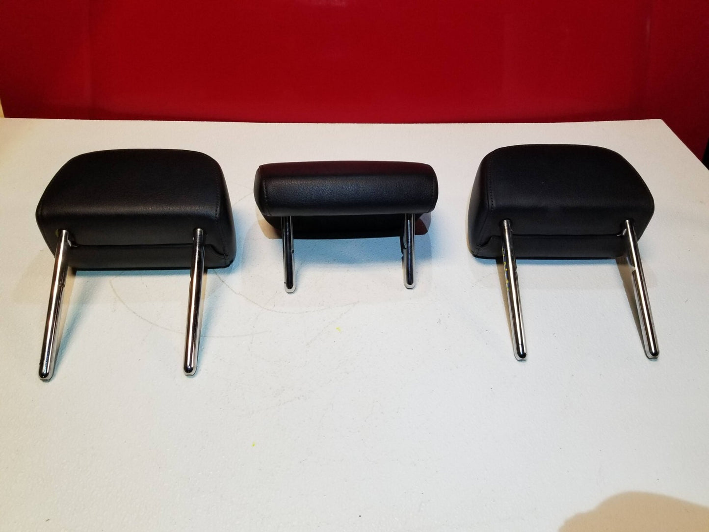 2014 Audi A6 Rear Left Right Center Seat Headrest 3pcs OEM
