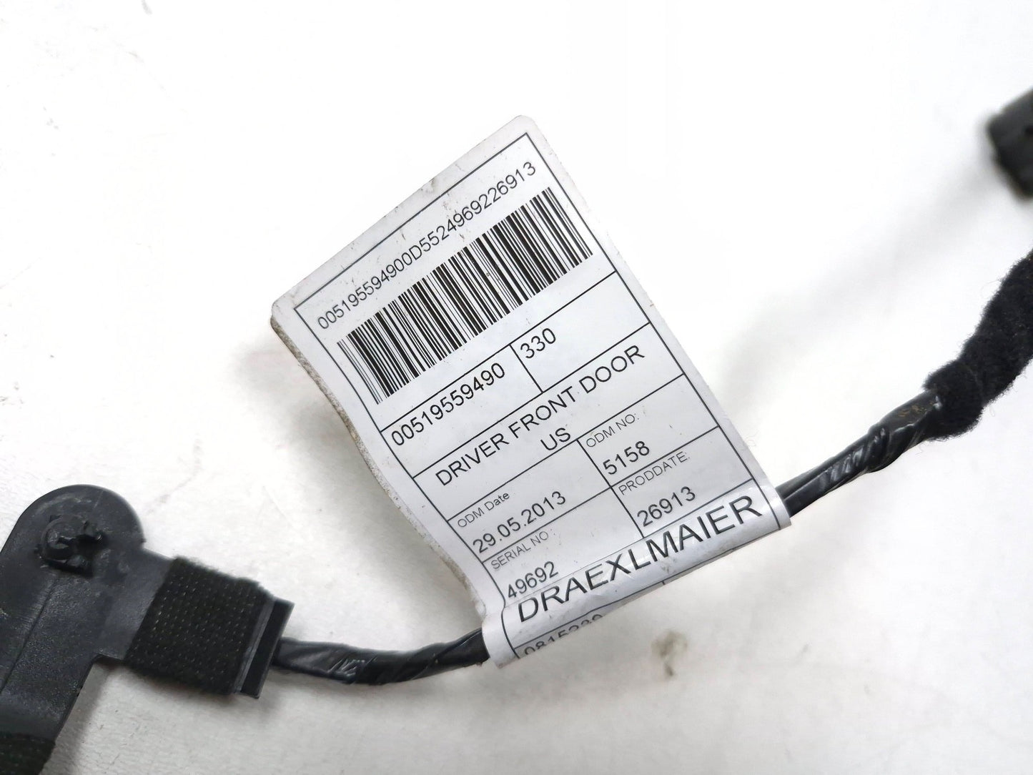2014 Fiat 500l Door Wire Wiring Harness Front Driver Side Left OEM