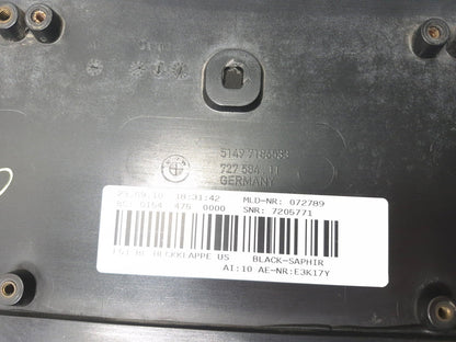 2011 BMW 750li Rear Trunk Lid License Plate Panel Molding 7205771 Oem✅