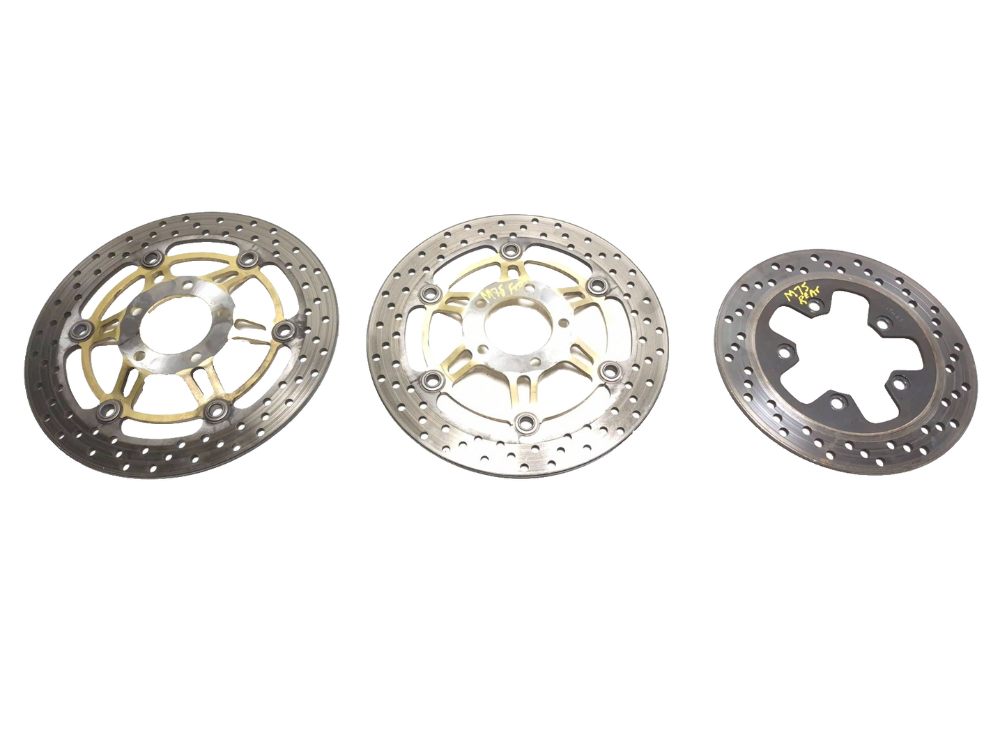 2001 Suzuki Gsx 750f Katana Front & Rear Brake Disc 3pcs OEM