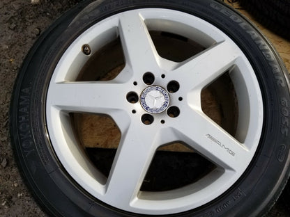 2010 Mercedes R350 Wheel Rim Amg 19" W/ Tire Yohohama 6.5/32" 2pcs. Pair