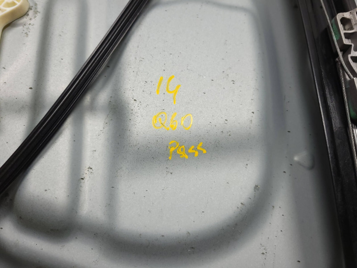 2014 2015 Infiniti Q60 Coupe Front Window Regulator Panel Passenger Right OEM