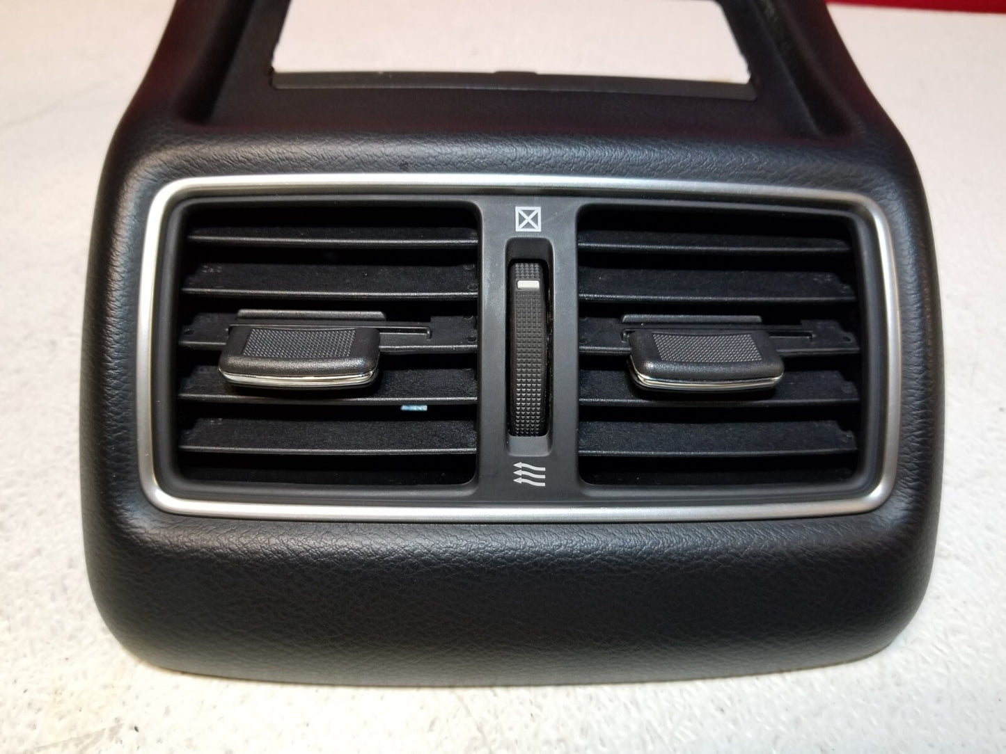 2017 Infiniti Q50 Rear Center Console Trim Cover W/ Air Vent Grille OEM