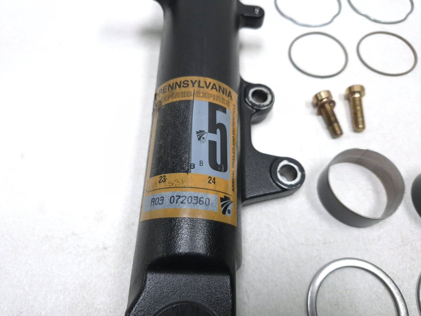2002 Suzuki V-strom Dl 1000 Front Fork Left Tube Lower & Spring Damper Pair OEM
