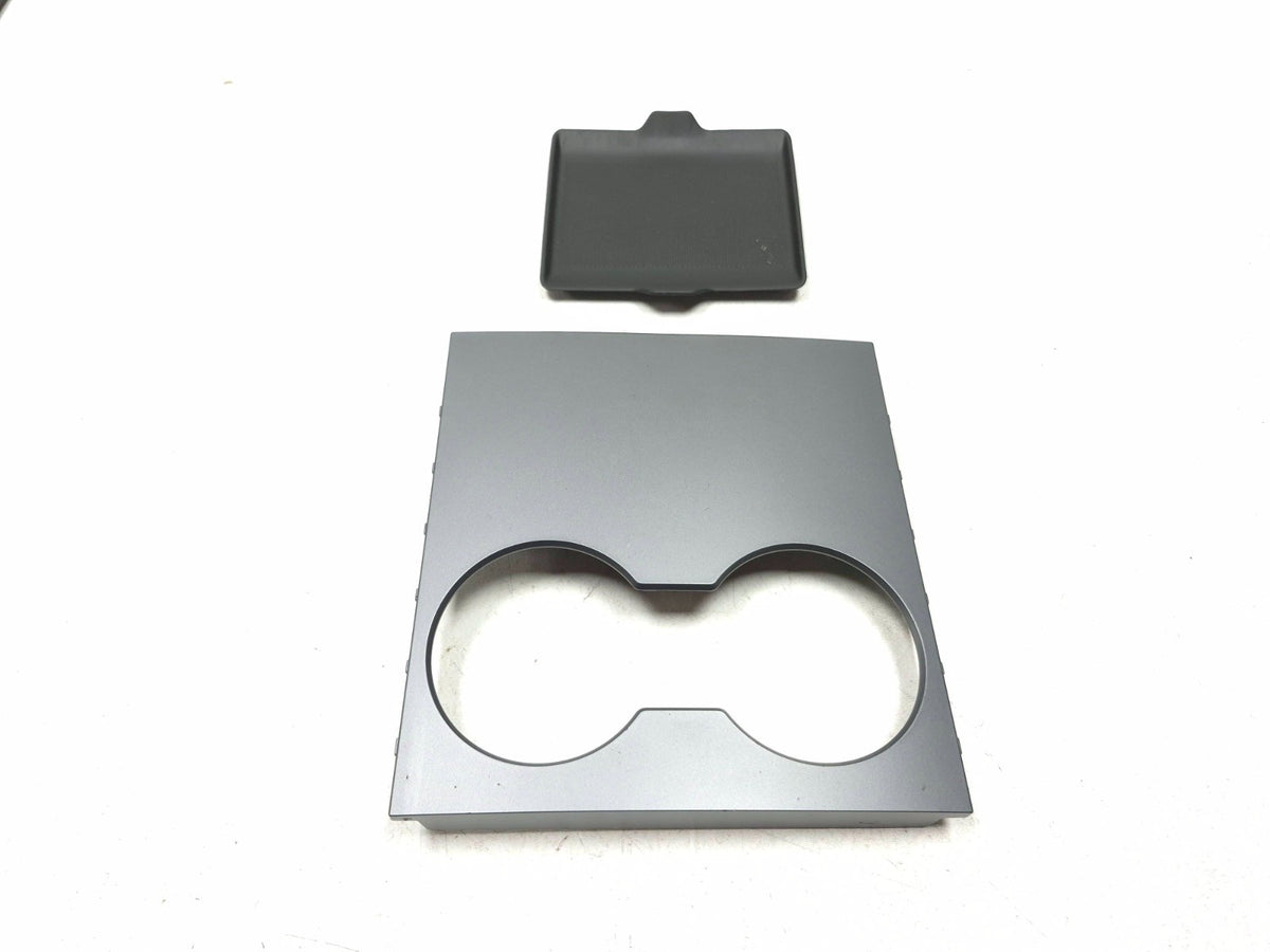 2022 Tesla Model 3 Center Console Locking Module W/ Cup Holder Bezel & Mat OEM