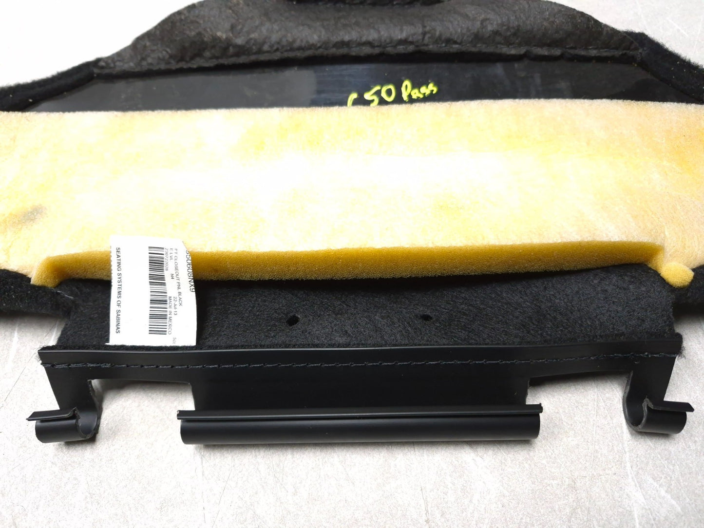 2013 Dodge Grand Caravan Front Row Driver Side Seat Closeout Panel OEM