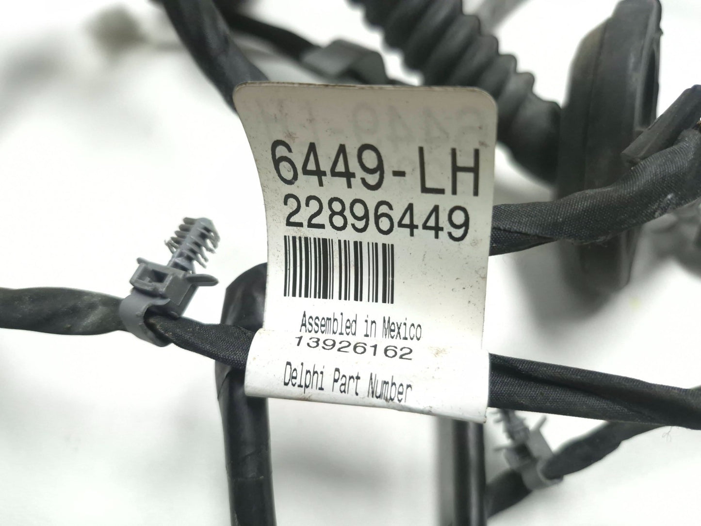2013 Cadillac Escalade Rear Door Wire Harness Driver Side Left OEM