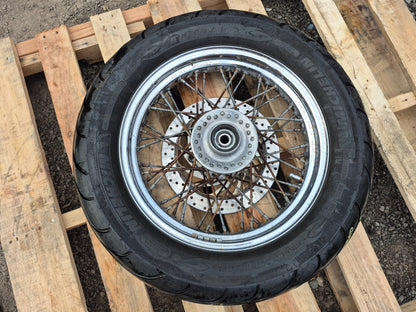 1999 Yamaha Xvs650 Front Wheel Rim W/ Tire 130/90 R16 OEM