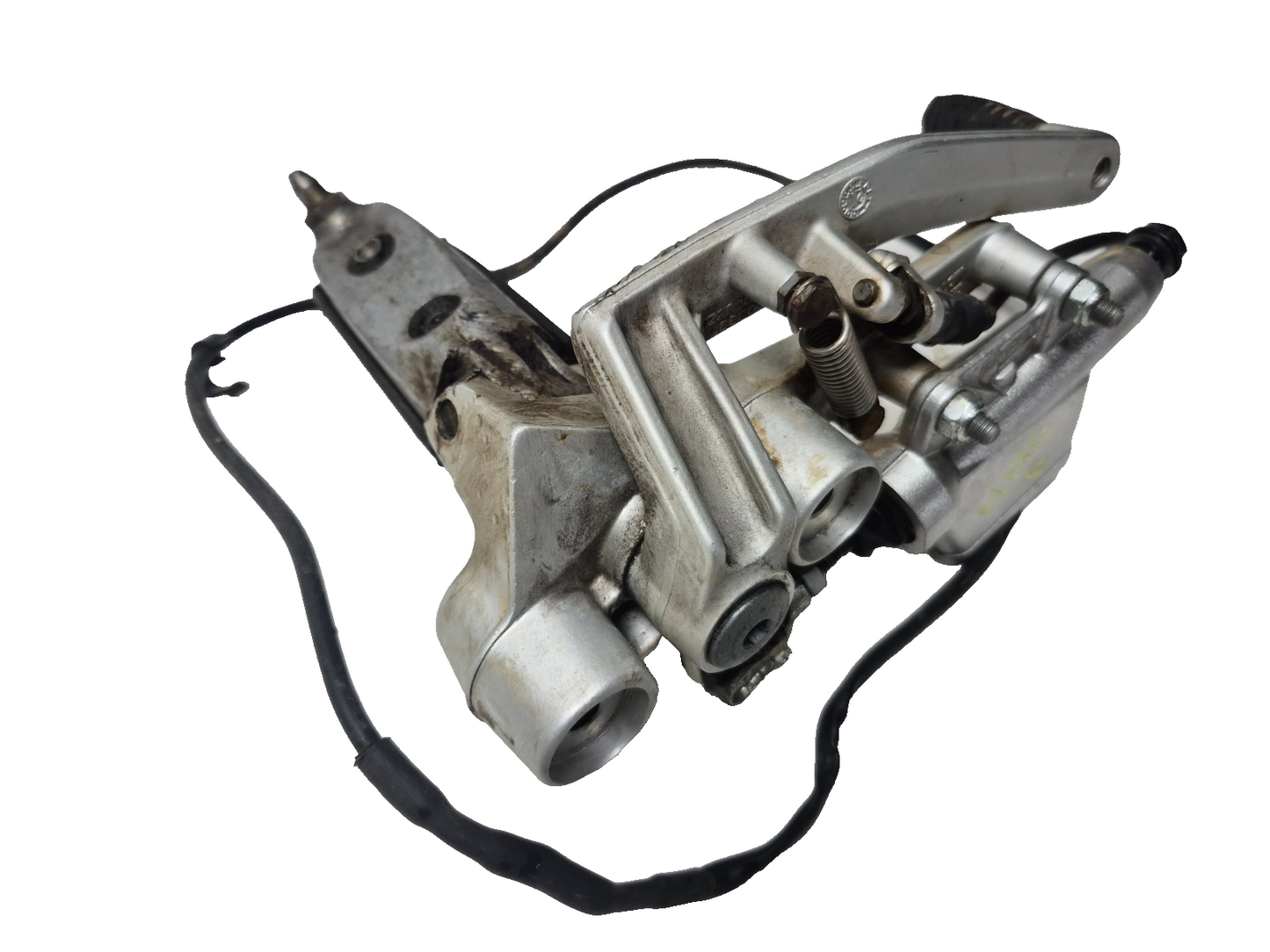 2022 Moto Guzzi V7 Front Right Foot Peg & Bracket W/ Master Cylinder & Pedal OEM