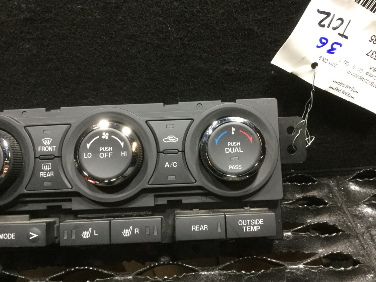 2010-2014 Mazda Cx-9 Cx9 A/c Heater Climate Temperature Control OEM #36 15k