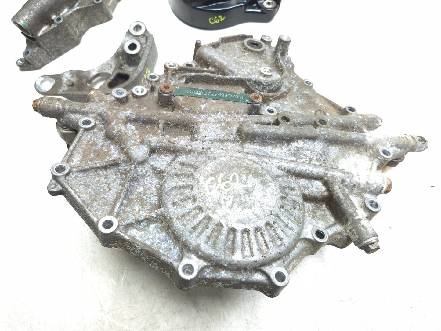 2013 Honda Fit 1.5l Automatic Transmission Cover & Bracket Driver Side Set OEM
