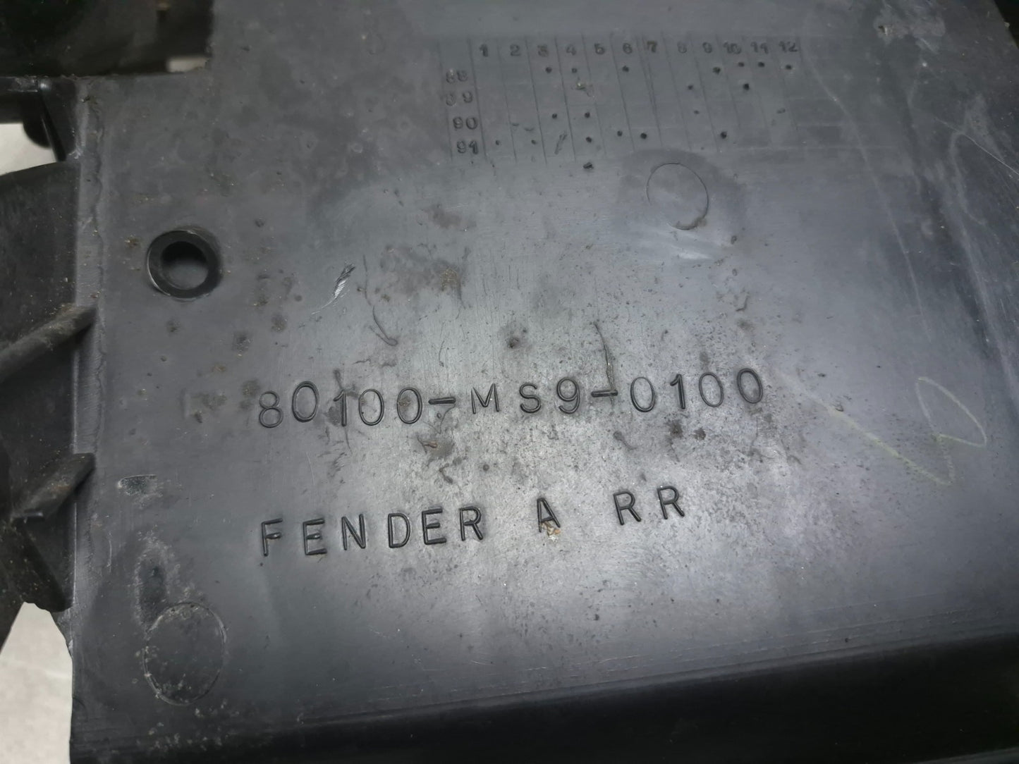 1998 Honda Cb750 Nighthawk Rear Fender Mud Guard License Plate Holder OEM