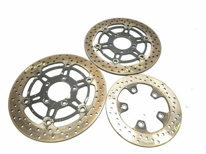 2003 Suzuki Sv 650 Brake Disc Rear & Front 3 Pcs OEM