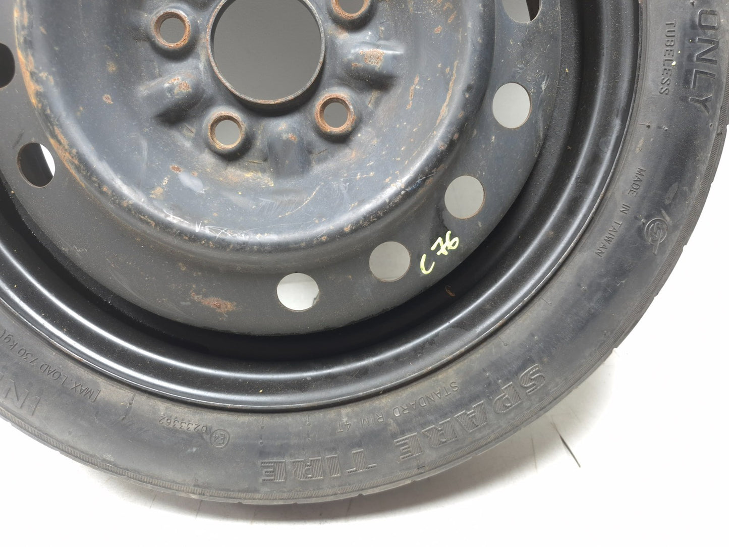 2008 Acura Tl  Spare Tire Wheel Donut Disc Rim T125/80d16 OEM