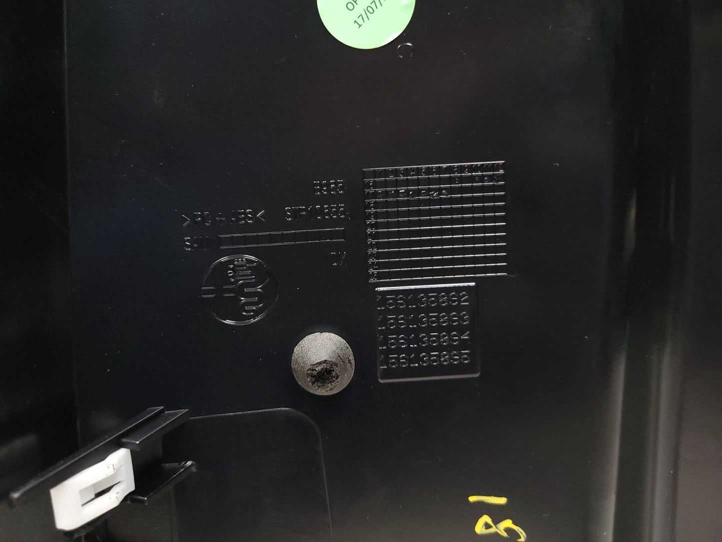 2017-2023 Alfa Romeo Stelvio Rear Passenger Seat Bolster OEM