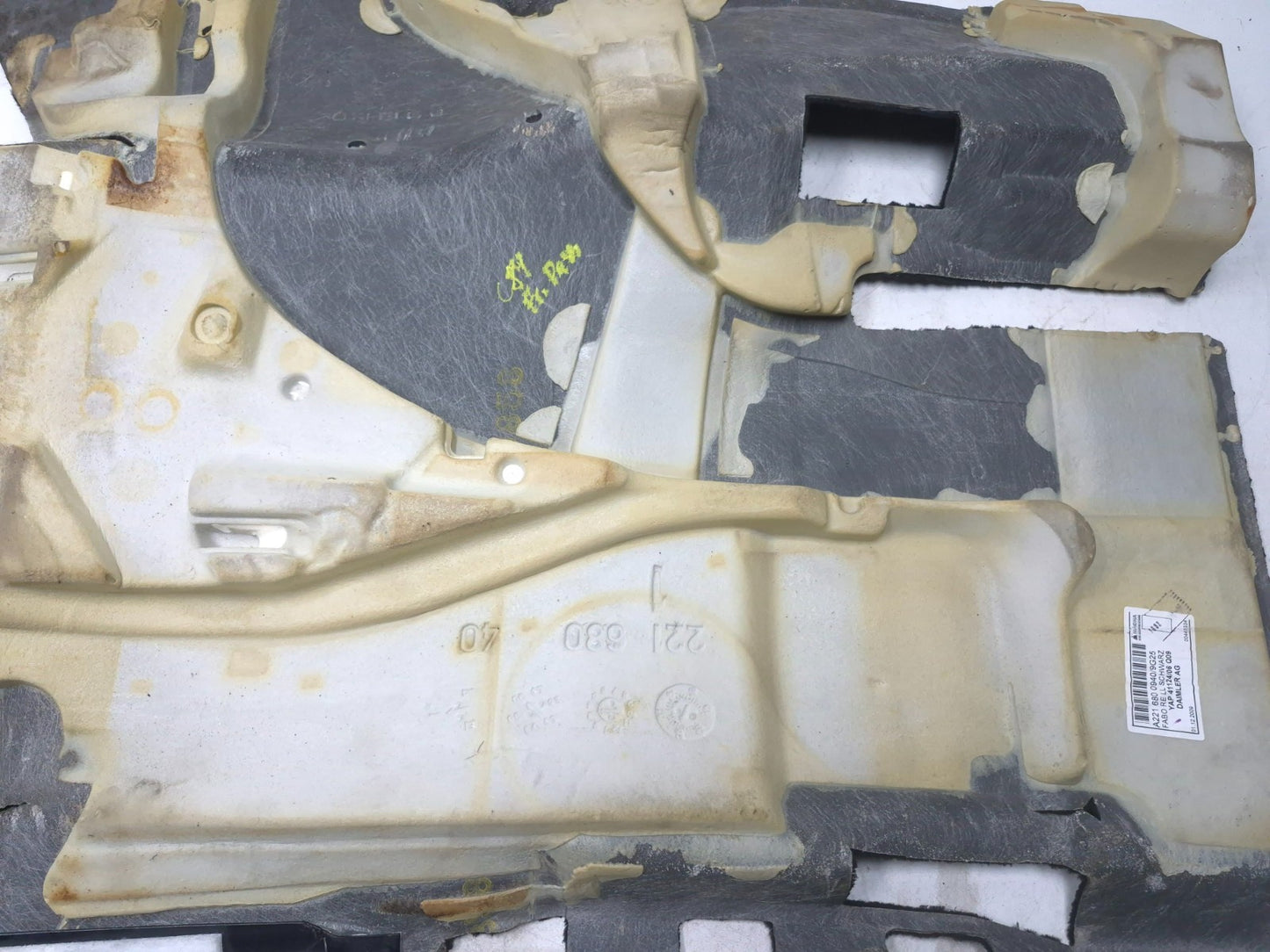 2010 Mercedes S400 W221 Interior Floor Carpet Liner Front & Rear OEM