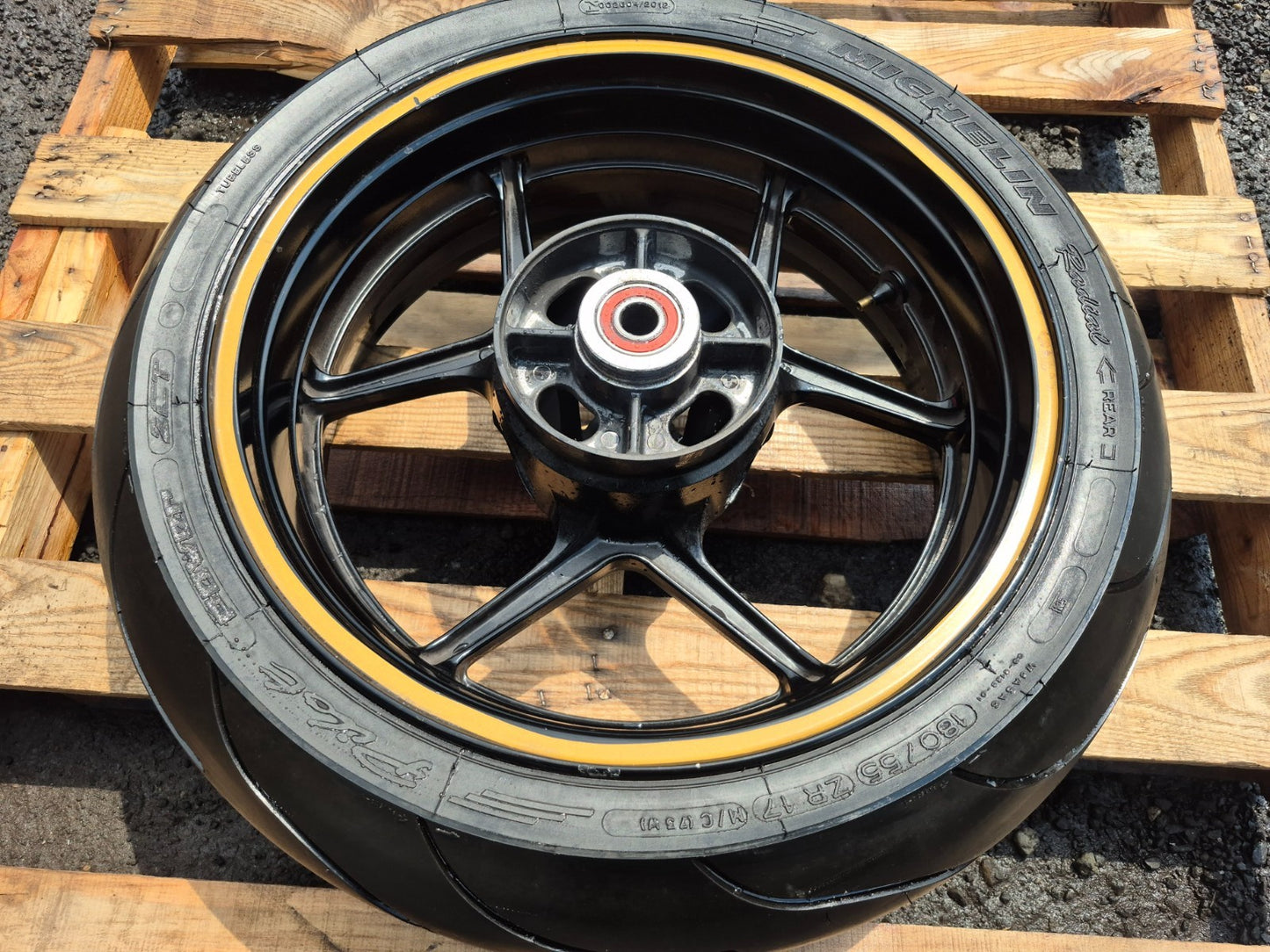 2005 Kawasaki Ninja Zx10r Rear Wheel Rim & Tire  OEM