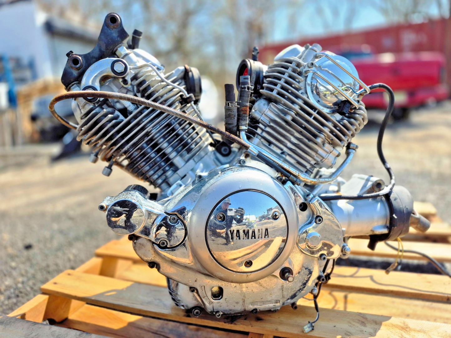 1993 Yamaha Virago Xv750 Engine Motor OEM