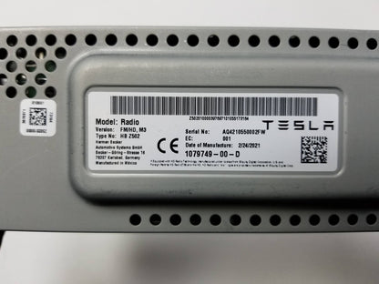 2021 Tesla Model 3 FM Hd Radio Receiver Module 1079749-00-d OEM