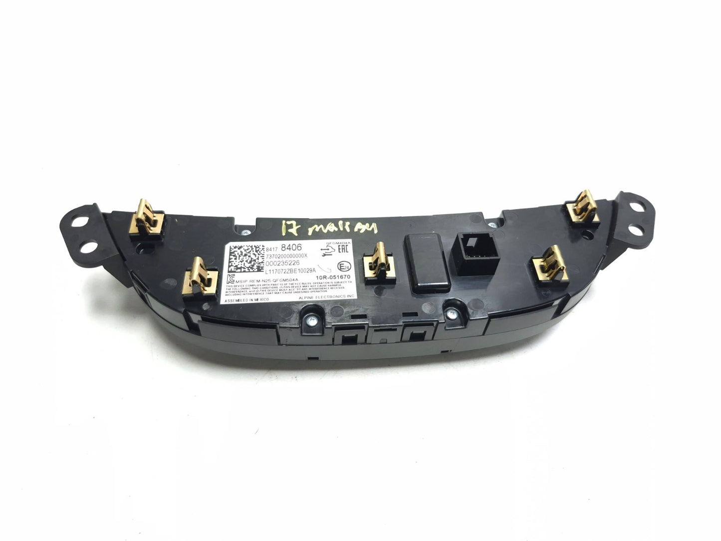 2017 Chevrolet Malibu A/c Heater Climate Control Panel OEM