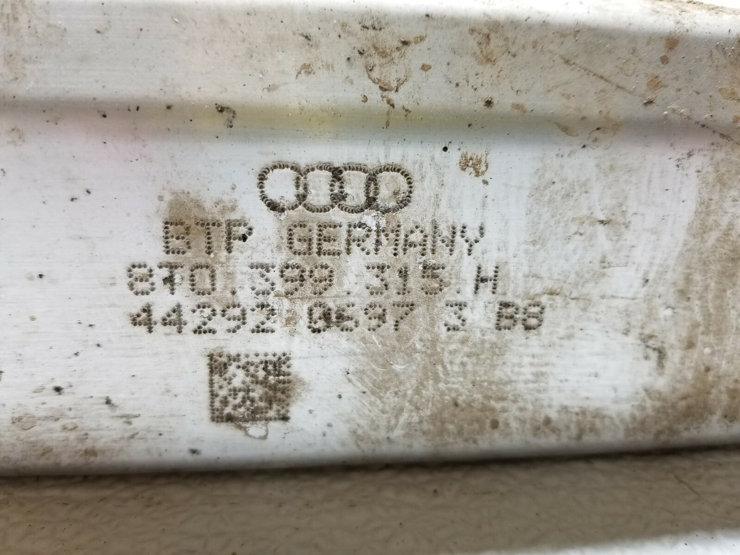 2010 Audi A5 Coupe Front Crossmember Suspension K-frame 3.2l OEM