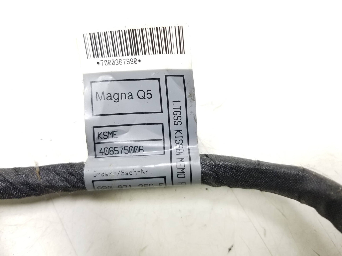 2009 - 2012 Audi Q5 Front Driver Seat Wire Harness OEM ✅