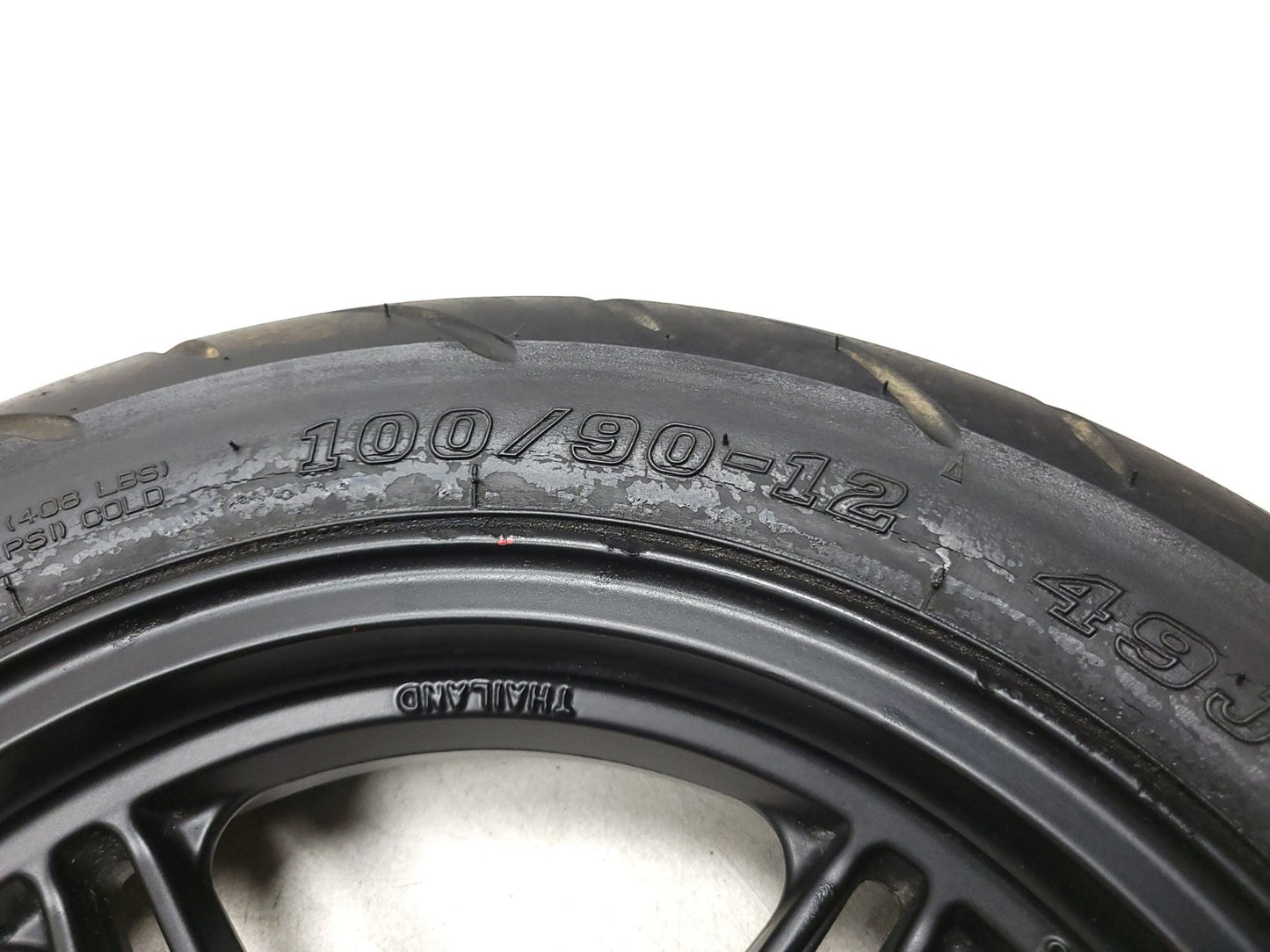 2017 - 2025 Kawasaki Z125 Pro Br125 Front Wheel Rim & Tire 100/90-12 OEM