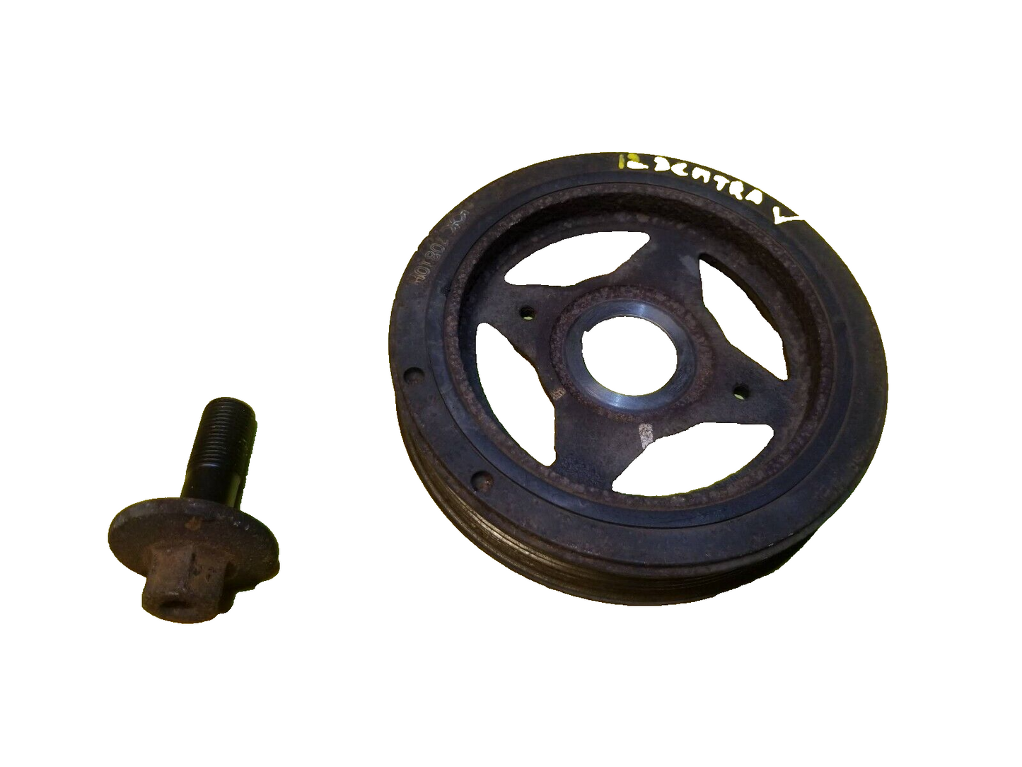 07 - 12 Nissan Sentra Crankshaft Pulley Harmonic Balancer W/ Bolt 2.0l OEM