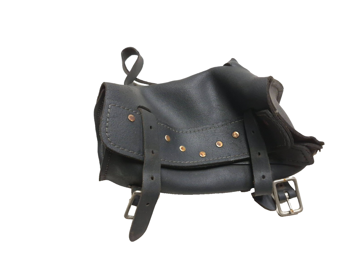 1997 Harley-davidson Sportster Xl883 Fork Tool Bag Leather Saddle Bag Handlebar