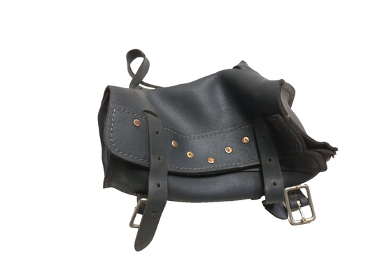 1997 Harley-davidson Sportster Xl883 Fork Tool Bag Leather Saddle Bag Handlebar