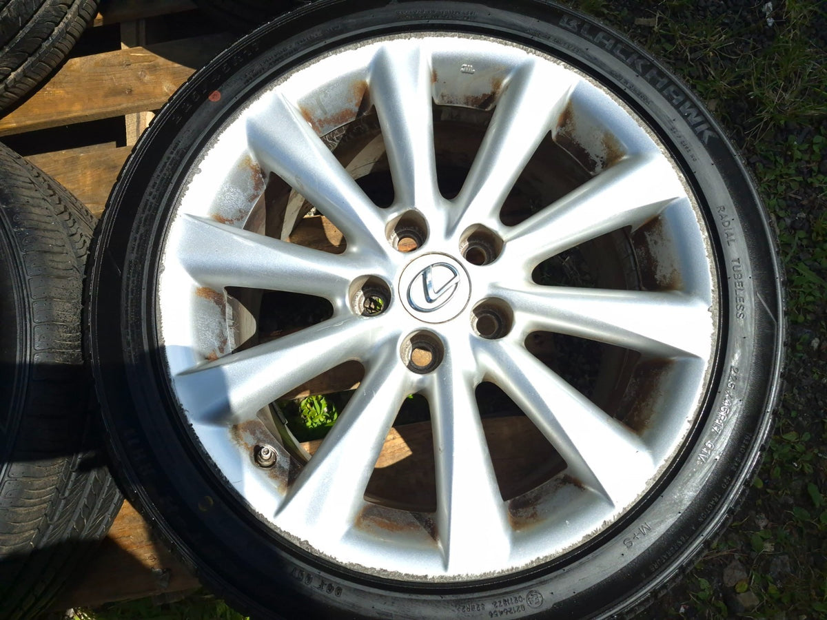2009 Lexus IS250 Wheel Rim W/ Tire 225/45/r17 17x8j 9/32 4 Pcs OEM