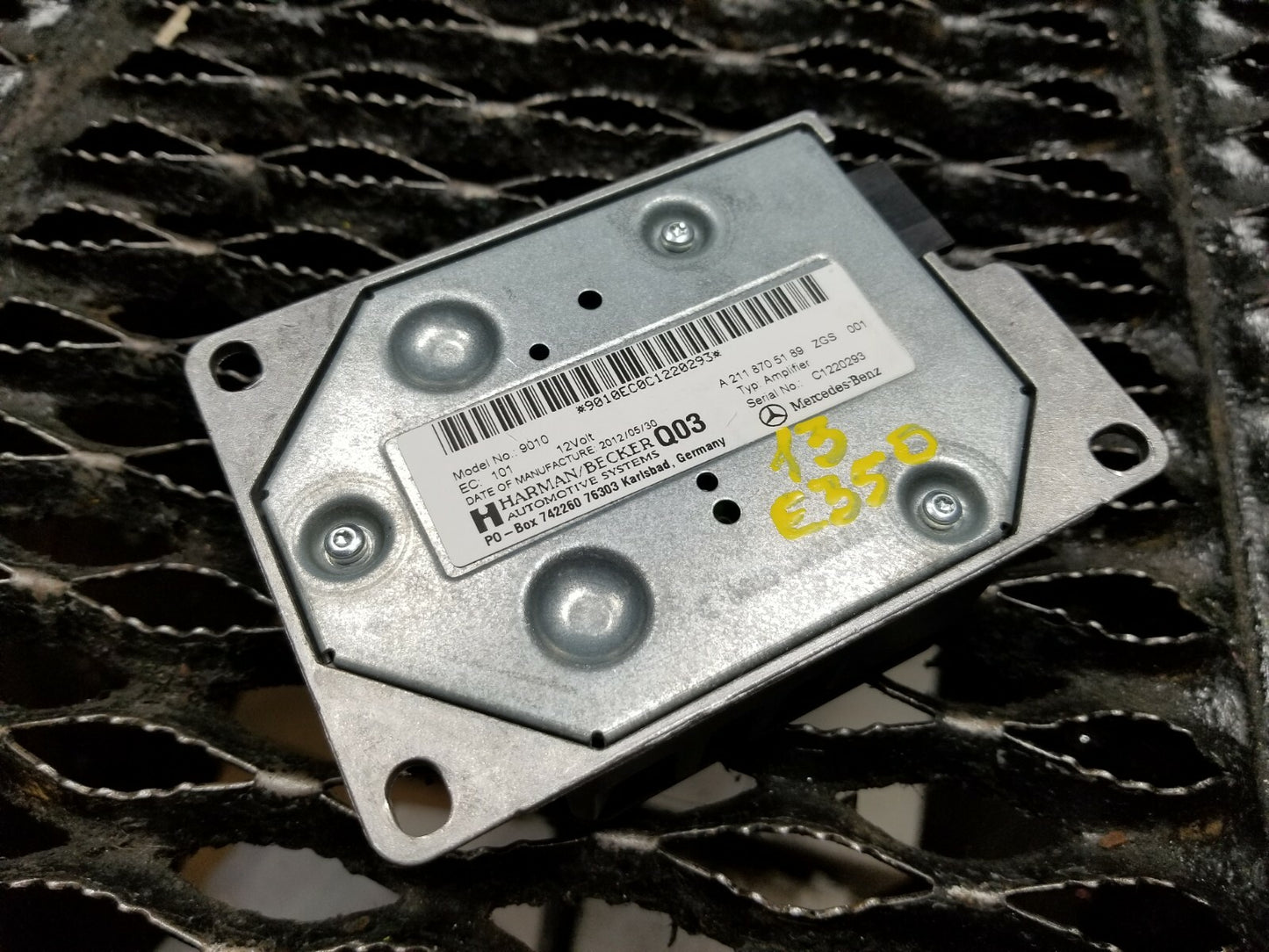 2013 Mercedes E350 Subwoofer Amplifier OEM