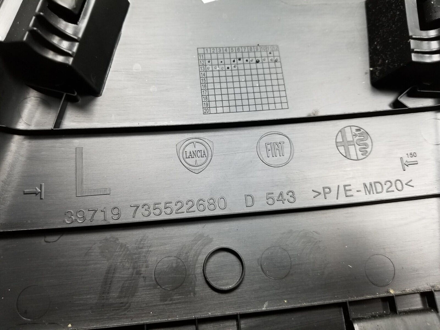 14-17 Fiat 500l Lower B Pillar Cover Panel Trim Center Driver Left Side OEM