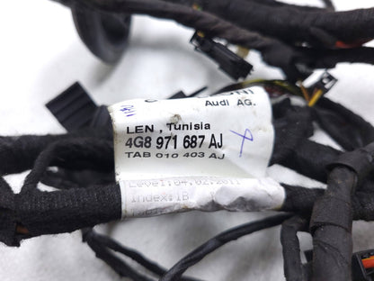 12 13 14 15 16 17 Audi A7 Door Wire Harness Rear Right Passenger Side OEM