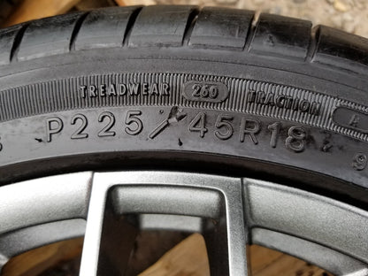 2010 Scion Tc Wheel Rim W/ Tire Goodyear Eagle 225/45r18 4pcs OEM