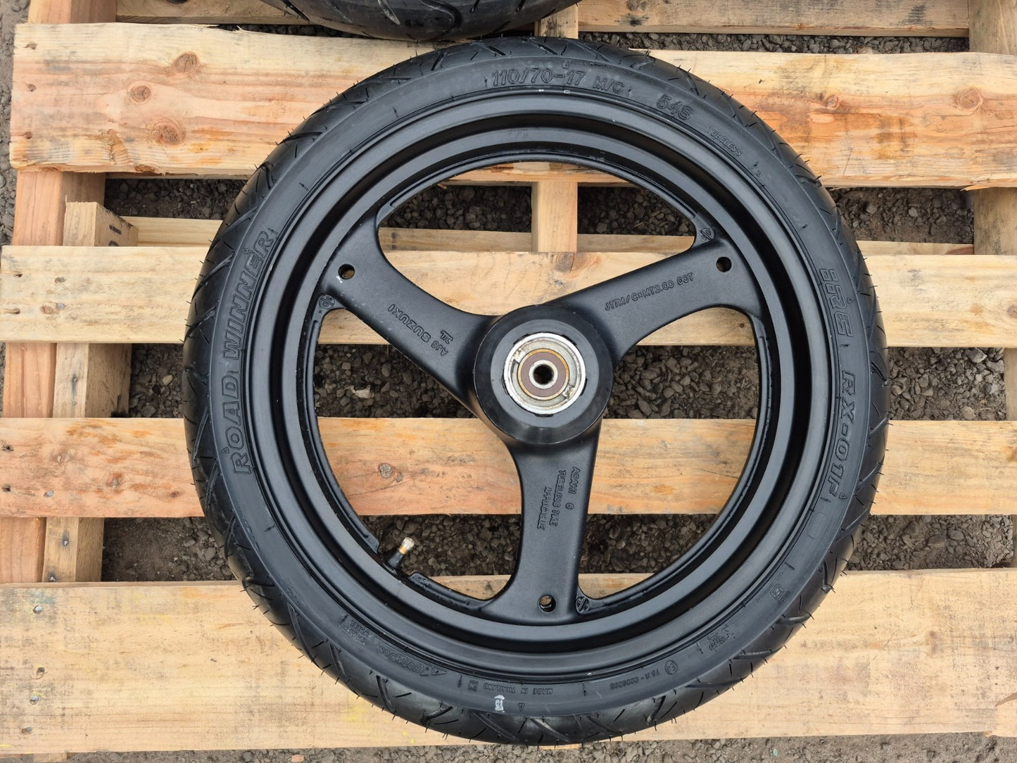 2006 Suzuki Gs500 Wheel Rim W/ Tire Rear & Front Pair R17 OEM