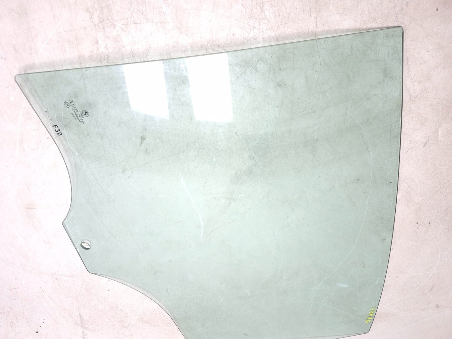 2013 BMW 328i F30 Rear Door Window Glass Driver Side Left OEM