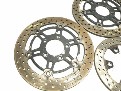 2003 Suzuki Sv 650 Brake Disc Rear & Front 3 Pcs OEM