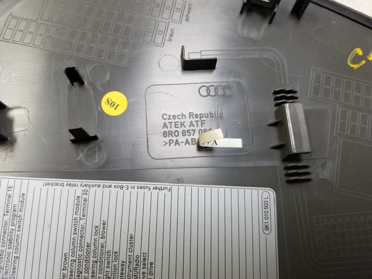 2009 - 2017 Audi Q5 Dash End Cap Cover Trim Pair OEM