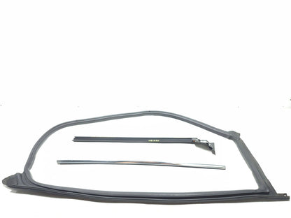 2020 Tesla Model 3 Front Door Seal & Belt Molding Passenger Side 3 Pcs OEM