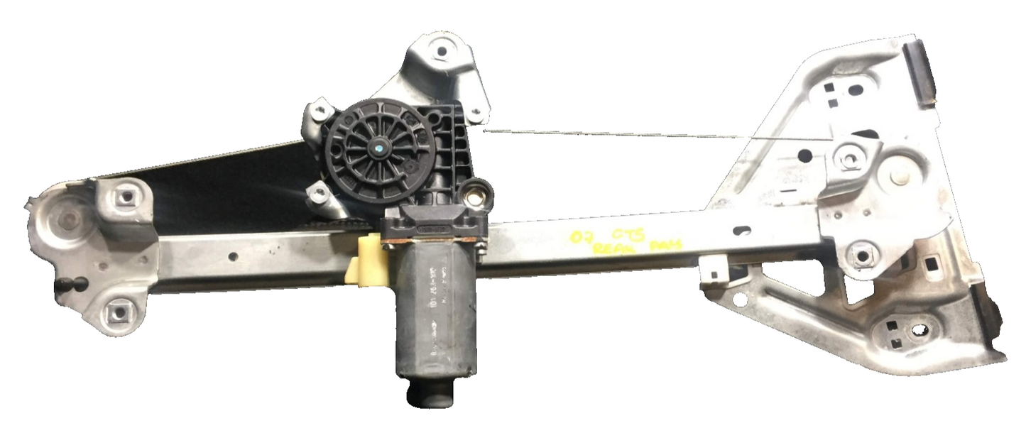 2007 Cadillac CTS Rear Passenger Door Window Regulator W/ Motor OEM