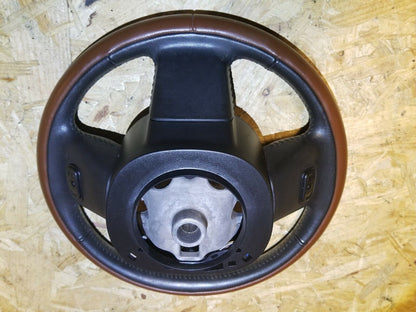 12 13 14 15 16 17 Fiat 500 500l Steering Wheel Brown Leather.