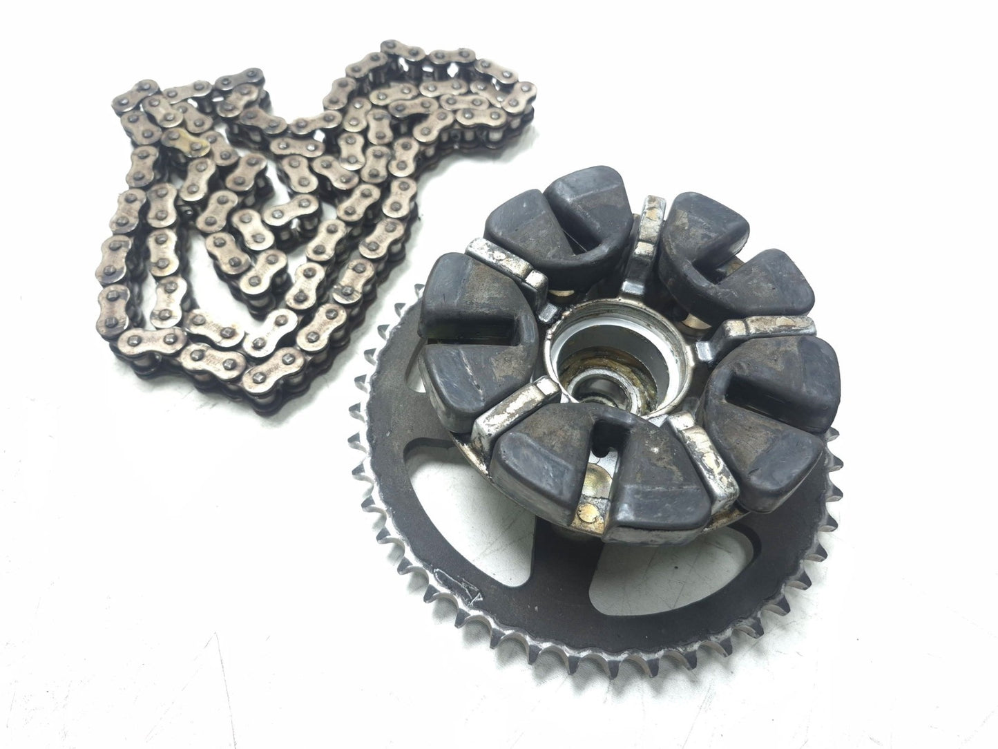 1999 Suzuki Katana 750 Gsx750f Rear Sprocket Hub & Drive Chain Pair OEM